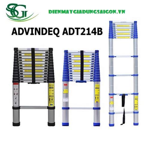 thang nhôm rút gọn đơn advindeq adt214b