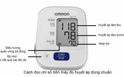 cách đọc chỉ số huyết áp trên máy omron