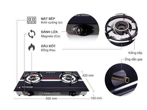 cấu tạo bếp gas dương