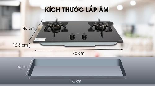 kích thước bếp ga âm