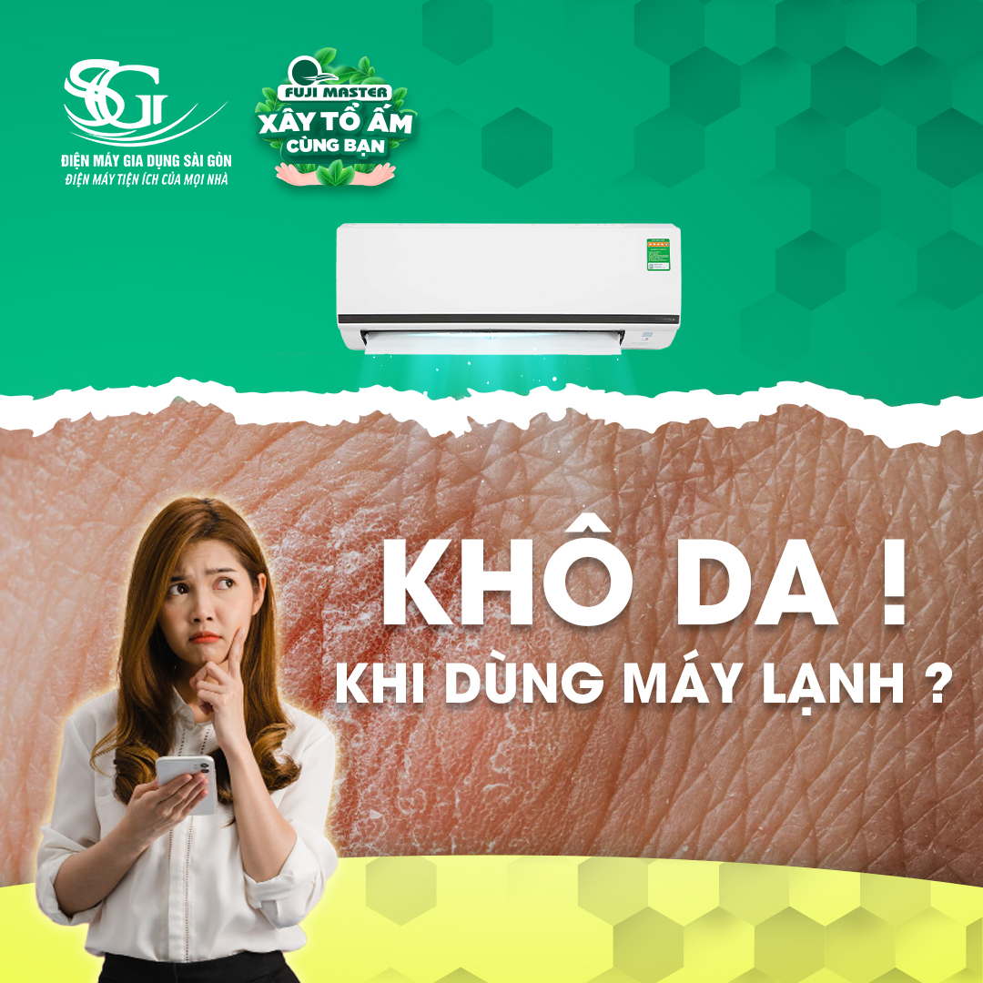 Mẹo sử dụng máy lạnh không bị khô da