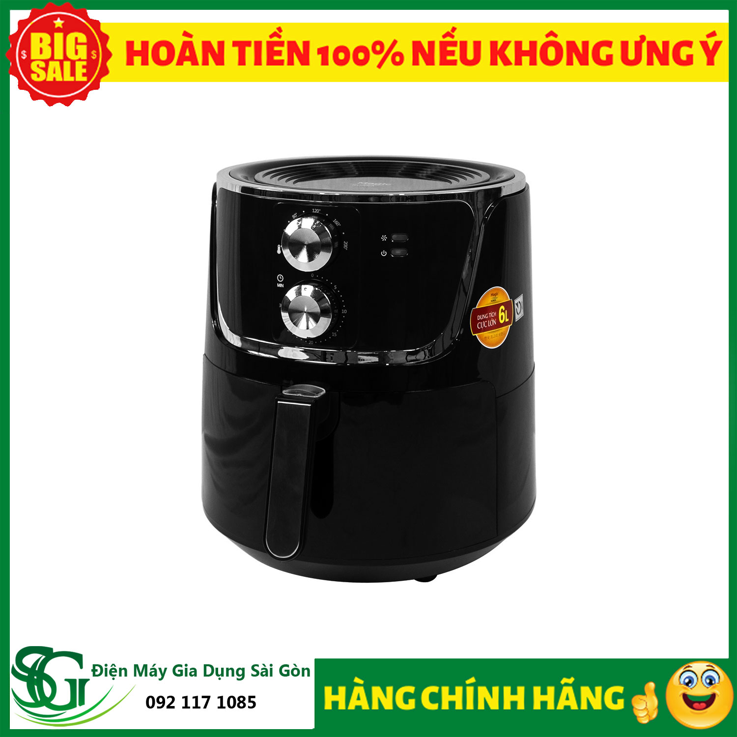 Noi chien khong dau Magic Korea A 801 Mau den 3