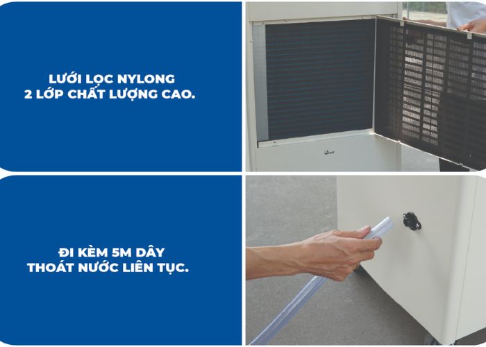 Fujie ETD7s với khả năng thoát nước liên tục