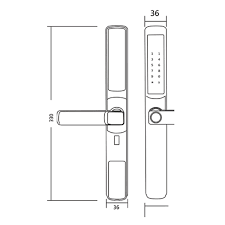 Khóa điện tử Classic - HYUNDAI HY-SLS003: Bảo Vệ An Toàn với Thiết Kế Tinh Tế