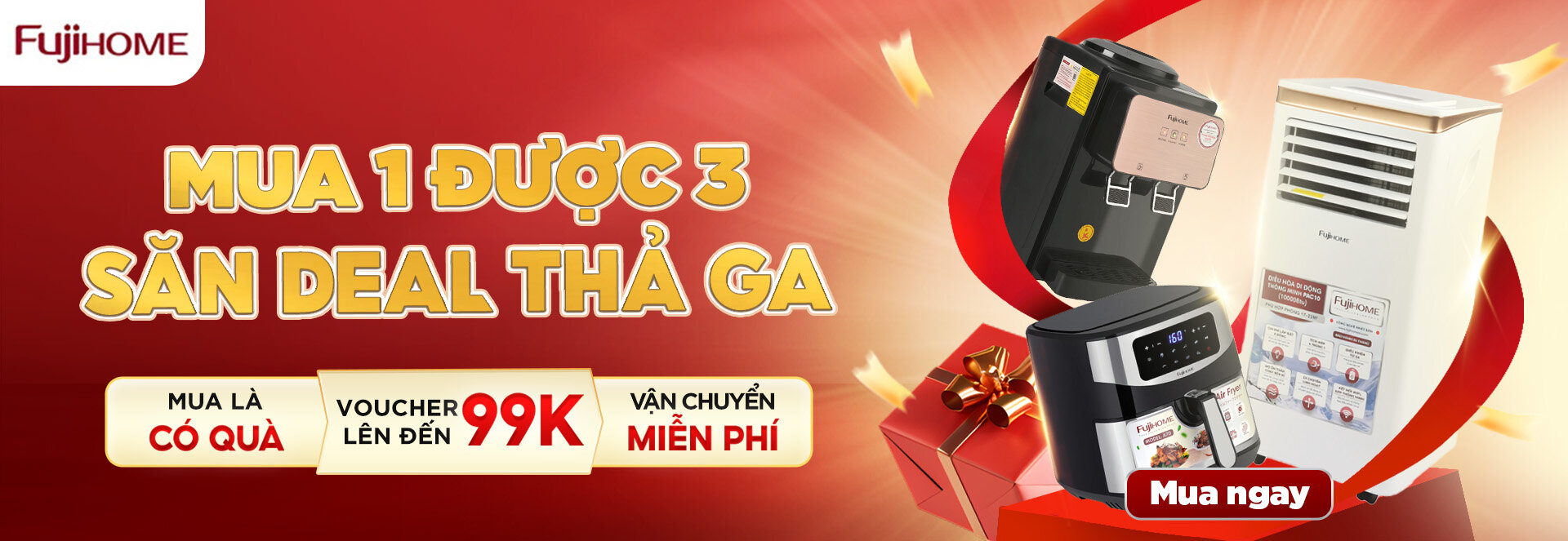 Mua 1 được 3 săn deal thả ga Fujihome