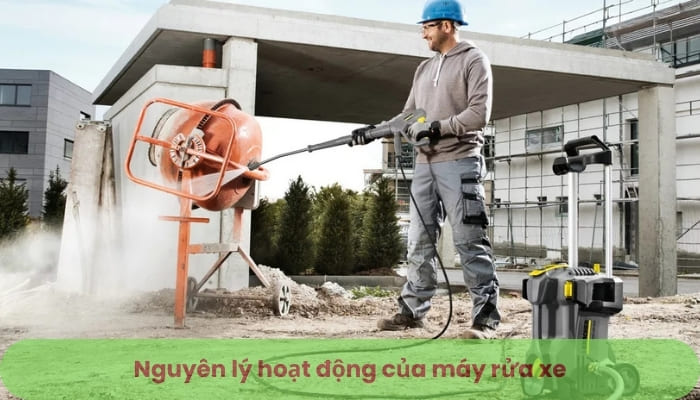 Nguyên lý hoạt động của máy phun xịt rửa